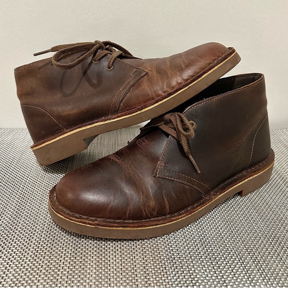 Clarks Originals Acre Bridge Leather Ankle Boot Women’s Size 9